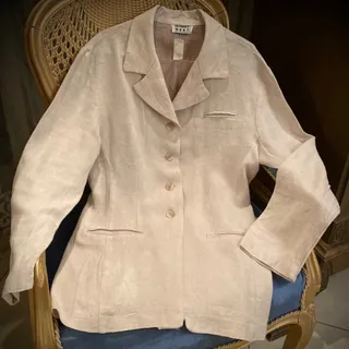 کت لینن کنف کرمی اورجینال