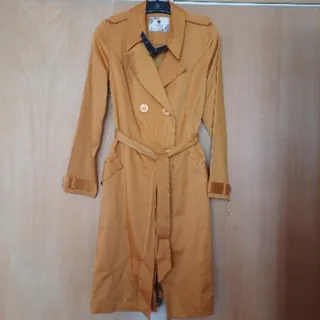 بارانی نارنجی حنایی