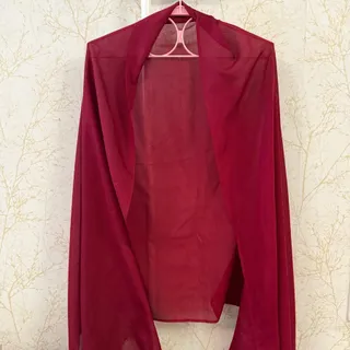 شال نخی زرشکی