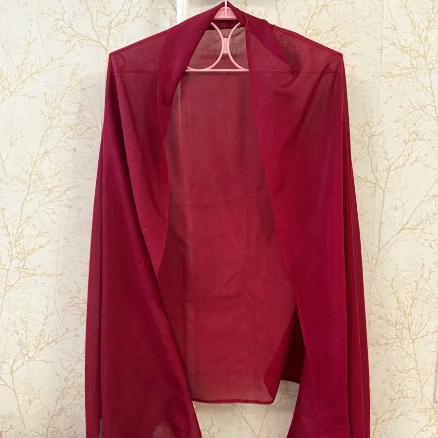 شال نخی زرشکی