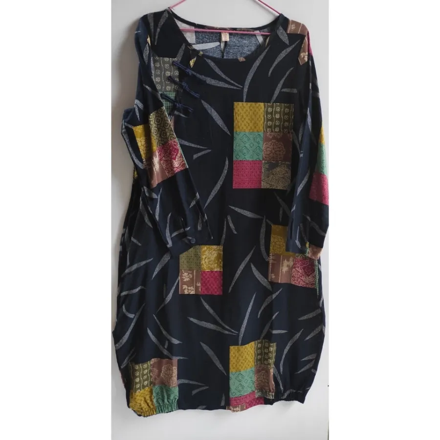 مانتو مشکی الیافی