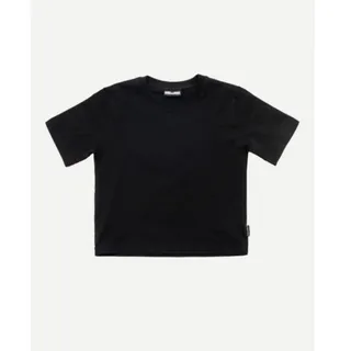 کراپ تیشرت مشکی ساده