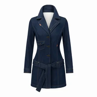 مانتو جین ضخیم