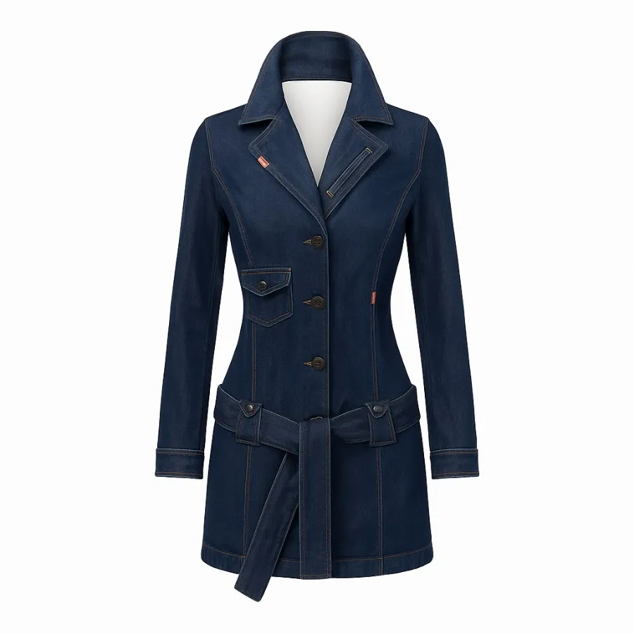 مانتو جین ضخیم