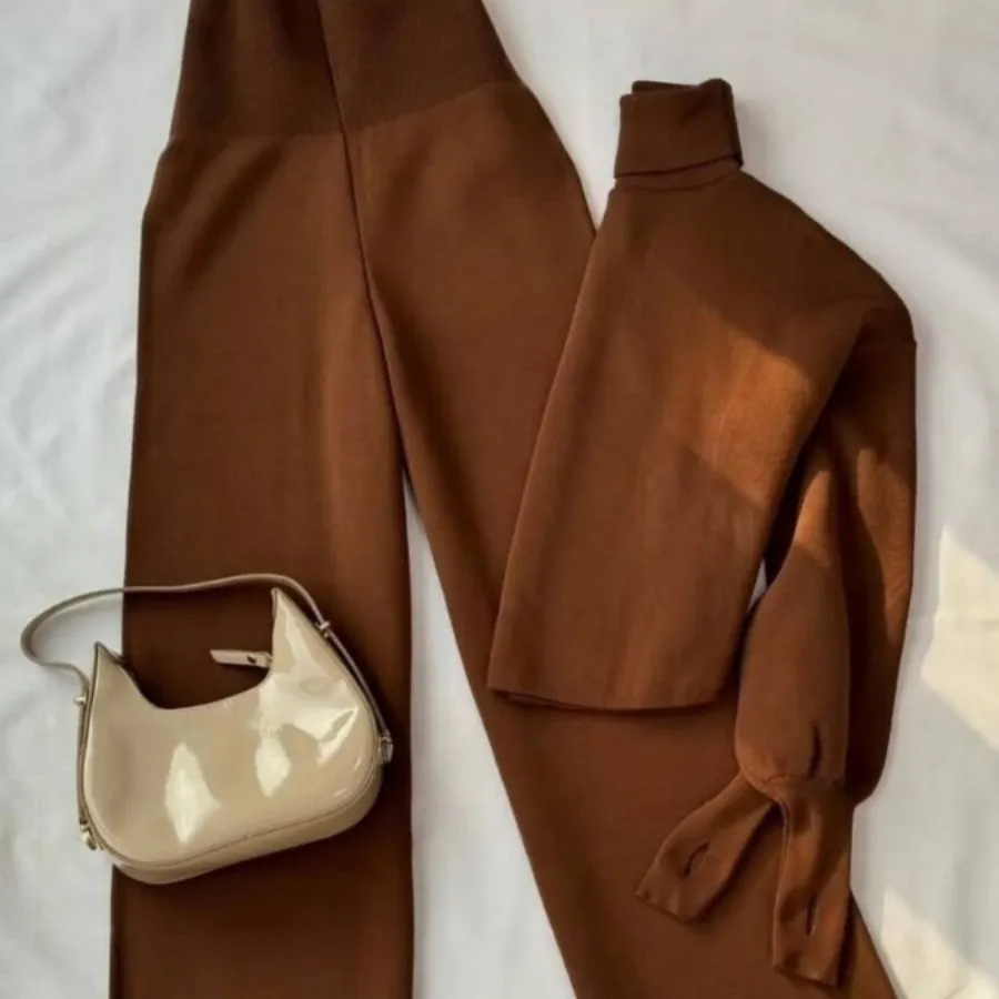 ست بافت بلوز شلوار