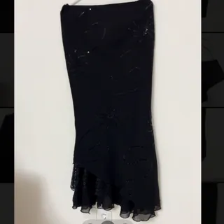 دامن کرپ ‌محلسی