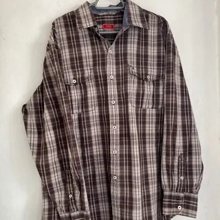 پیراهن چهارخانه نخ پنبه