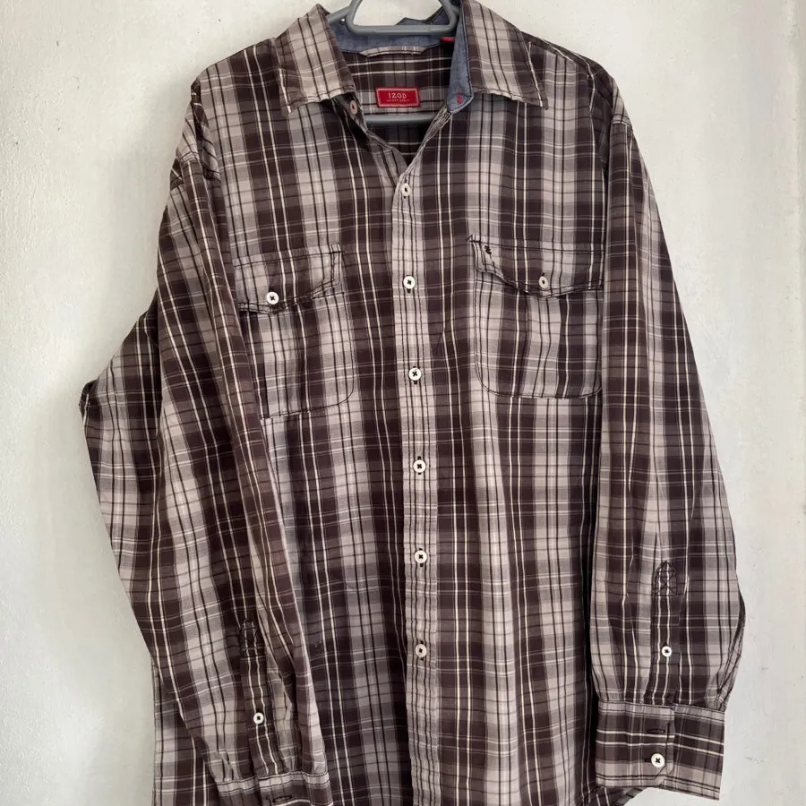 پیراهن چهارخانه نخ پنبه