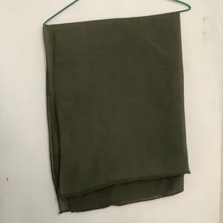 شال نخی سبز یشمی