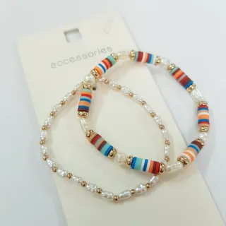 پک دستبند مروارید و فیمو