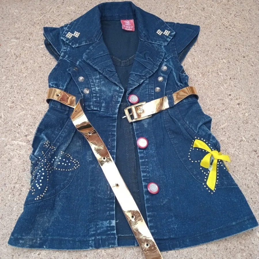 پیراهن جین نوزادی