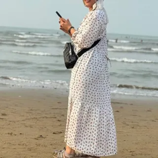 پیراهن ساحلی گلدار