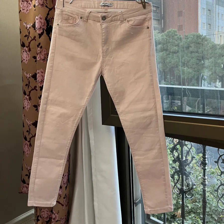 شلوار صورتی کتان ترک