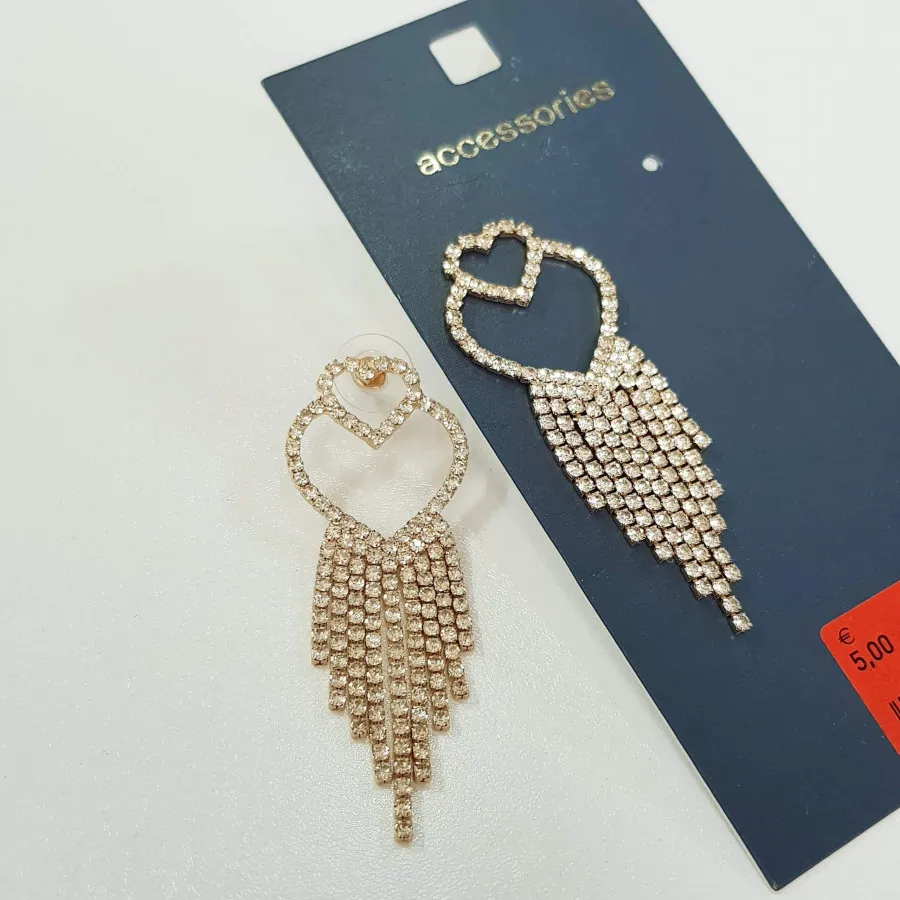 گوشواره مجلسی تنیسی طلایی