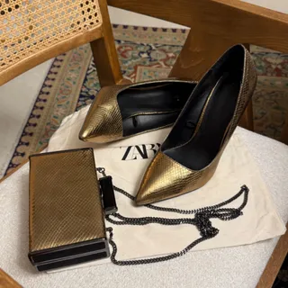 ست کیف و کفش مجلسی زارا