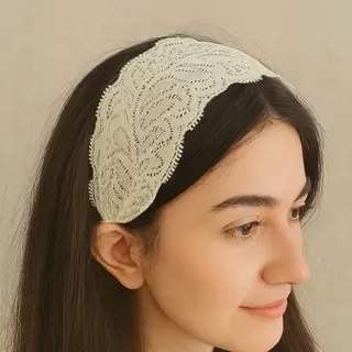 تل توری پهن رنگ سفید