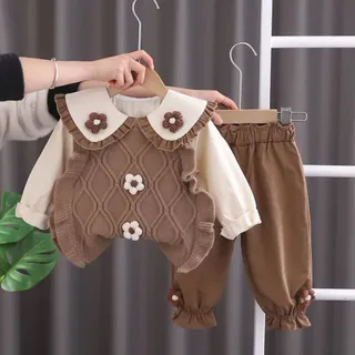 سه تکه دخترانه بافت