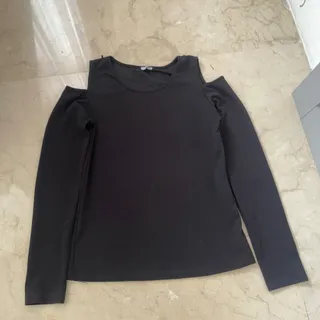 بلیز مشکی یقه لخت