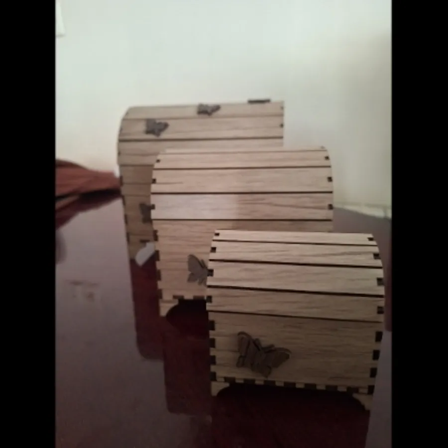 ست3تاصندوقچه چوبی دست‌ساز