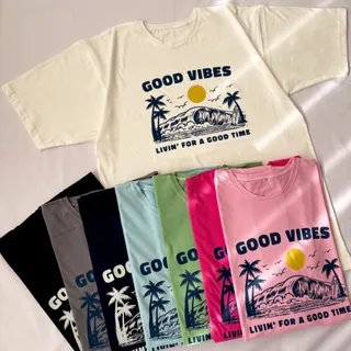 تیشرت لانگ Good vibes