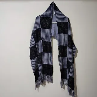 شال بافت دو رنگ