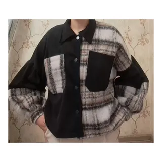 بولوز پشمی-مخملی کراپ