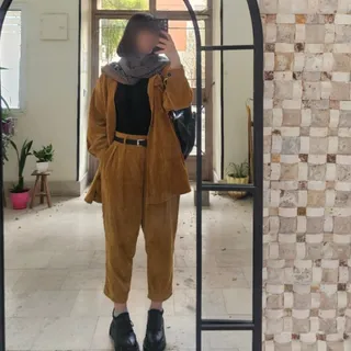 مانتو شلوار کبریتی پاییزی