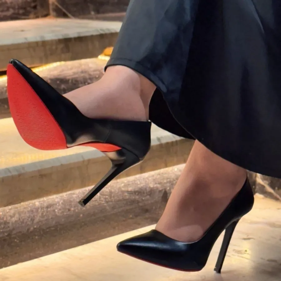 کفش پاشنه10 سانت چرم