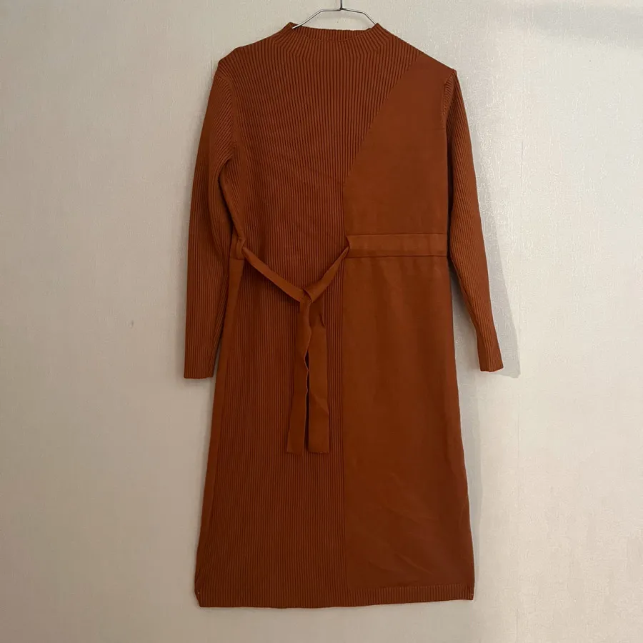 پیراهن آجری کاموایی