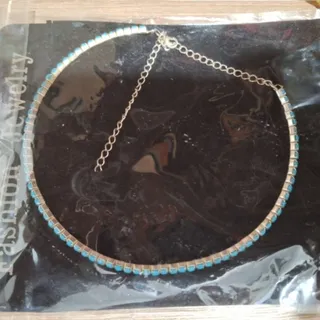 گردنبند طوق فیروزه ای