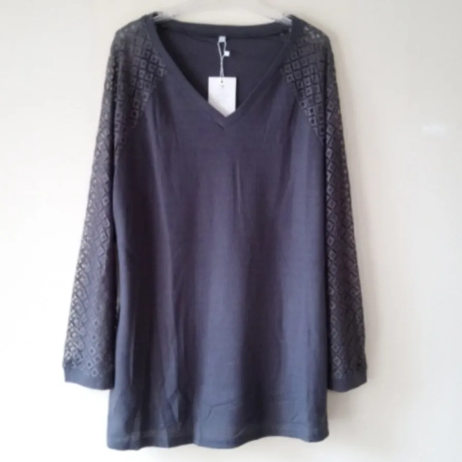 بلوز تریکو آستین دانتل