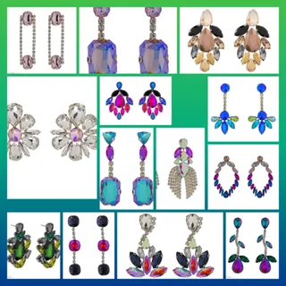 گوشواره تمام سنگ طرح زارا