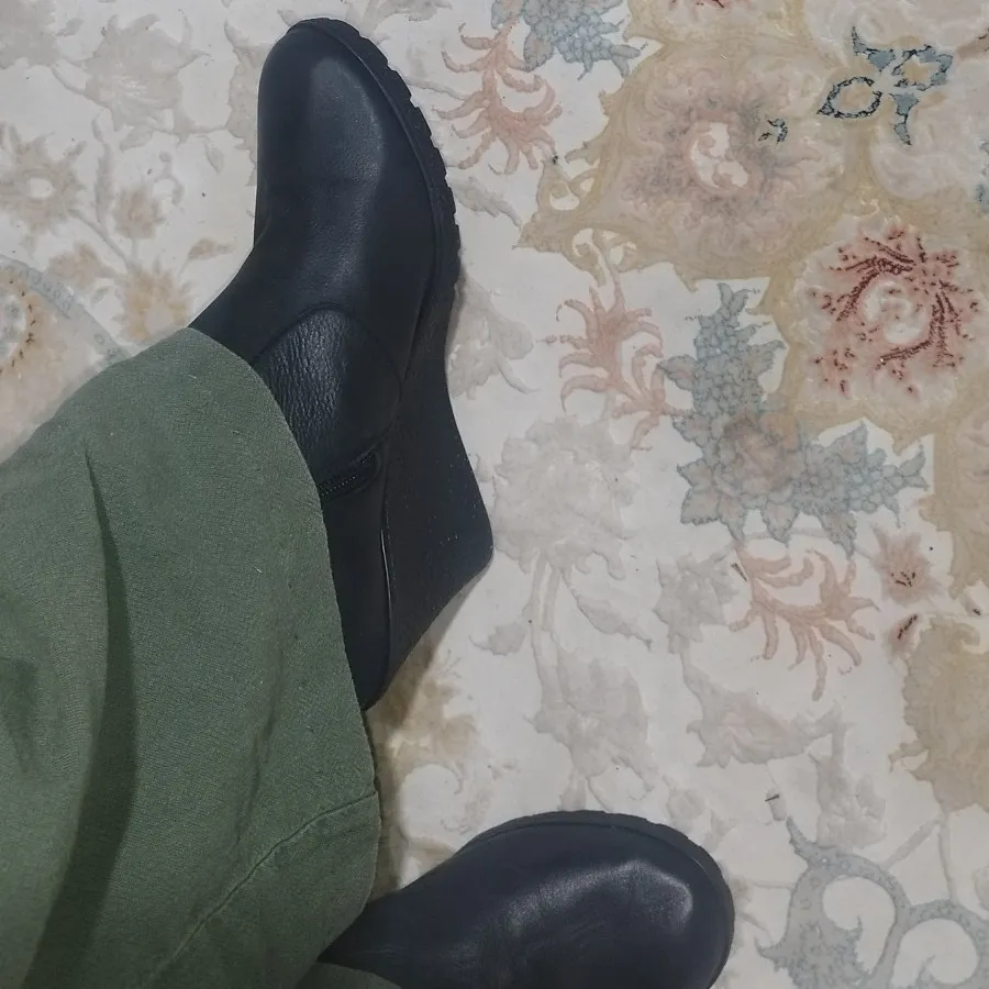نیم بوت لژ دار مشکی