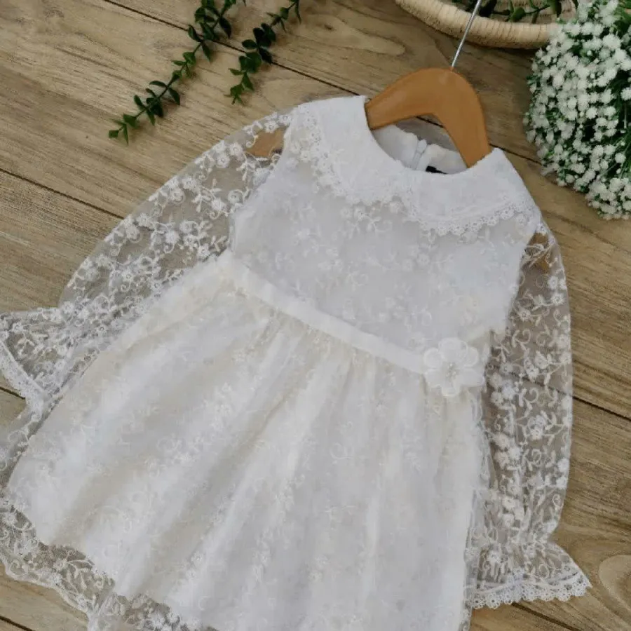 پیراهن تور سفید