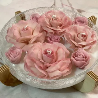 شمع های گل دست‌ساز آرینا