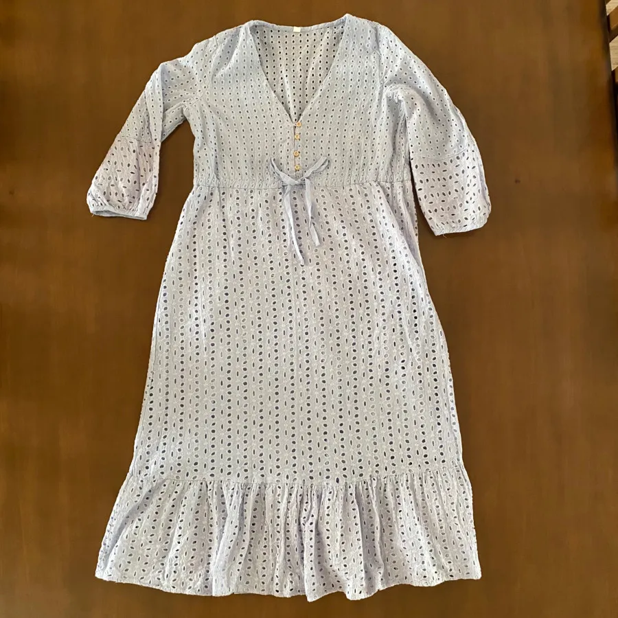 شومیز خامه دوزی آبی