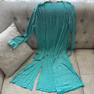 پیراهن رولباسی سبز ترک