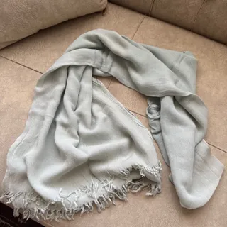 شال نخی فیروزه ای