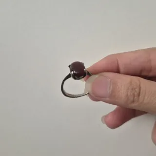 انگشتر نقره با سنگ عقیق