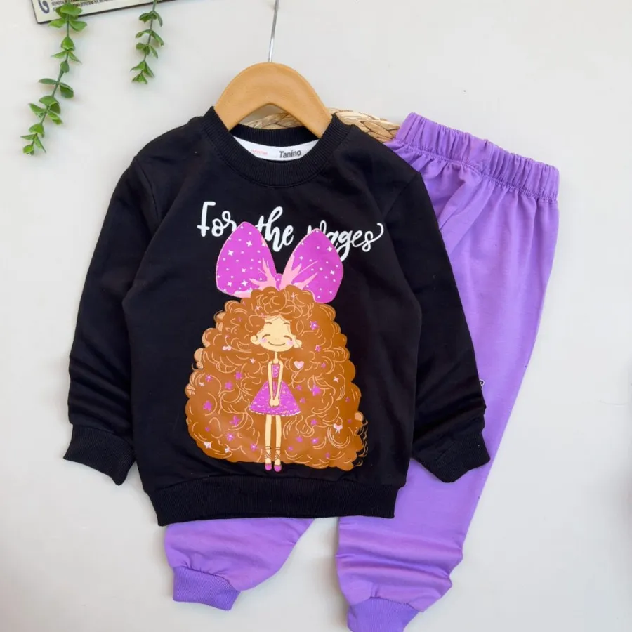 بلوز شلوار دخترونه موفرفر