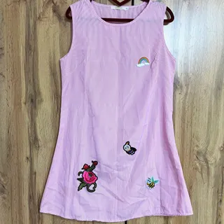 سارافون ناز راه راه صورتی