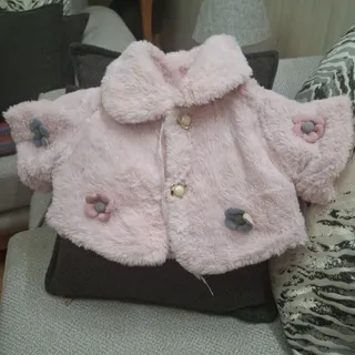 کاپشن خز دخترانه