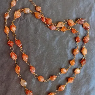 گردنبند عقیق کهنه اصل