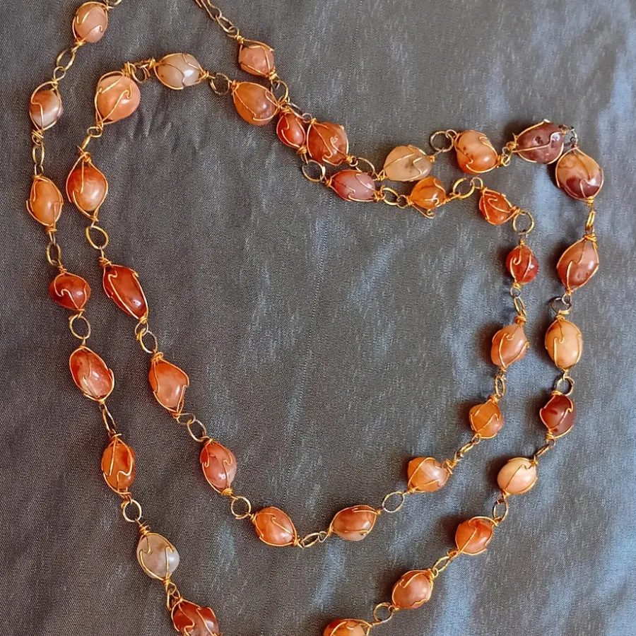 گردنبند عقیق کهنه اصل