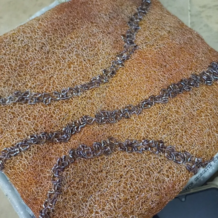 پارچه گیپور منجوق و پولک