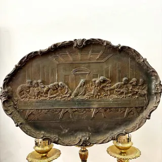 سینی برنزی درباری شام آخر