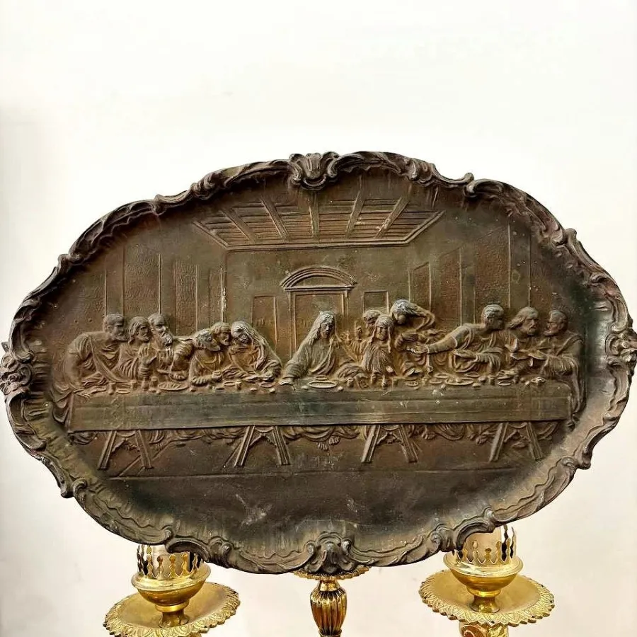 سینی برنزی درباری شام آخر