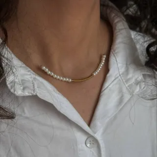 گردنبند نامریی مرواریدی ش