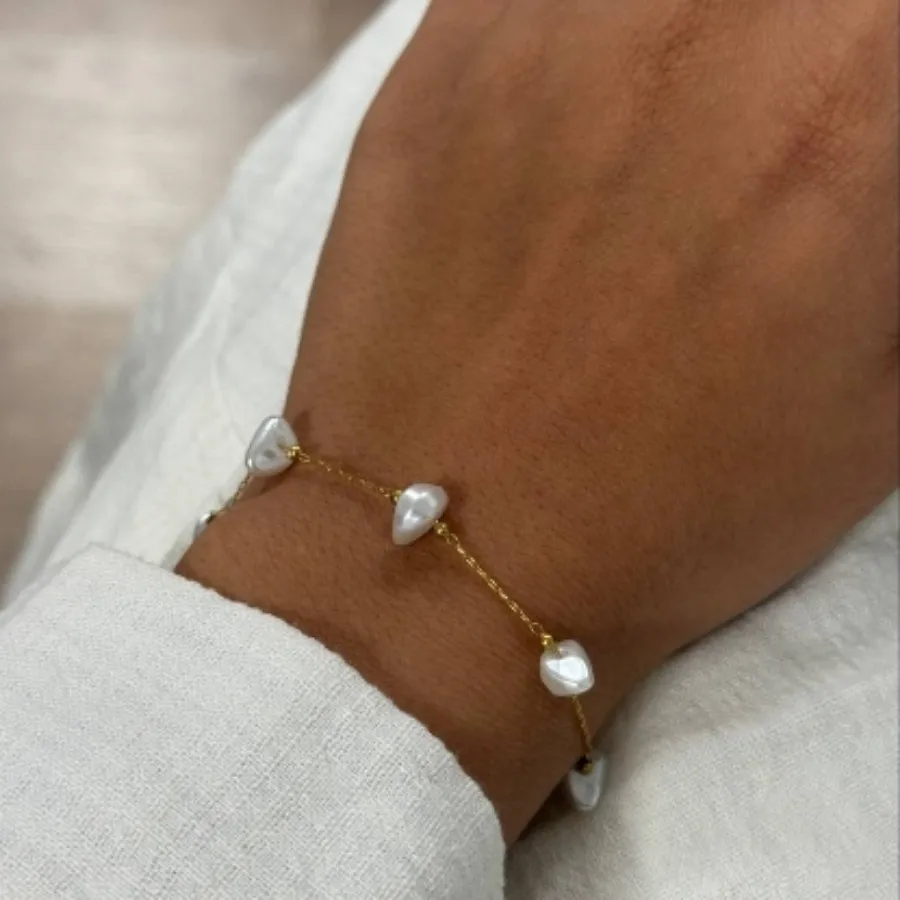 دستبند طرح سنگ و زنجیر