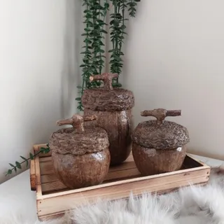 ست ظرف بلوط